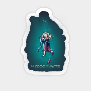 The frog of water Sticker